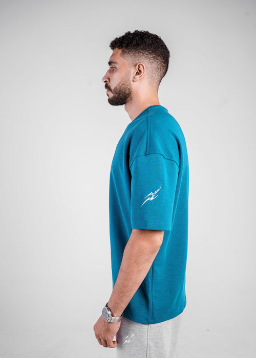 CRYSTAL TEAL OVERSIZED TEE