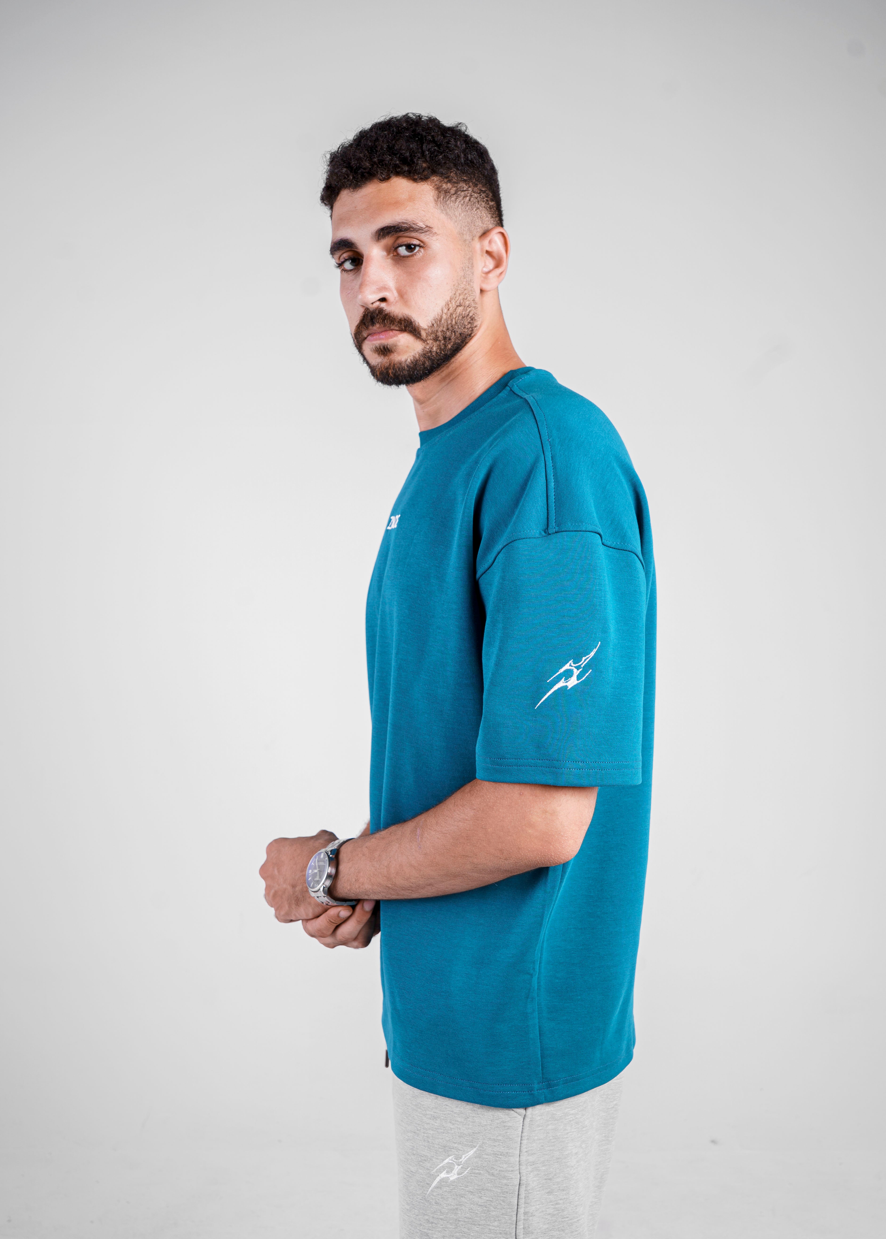 CRYSTAL TEAL OVERSIZED TEE