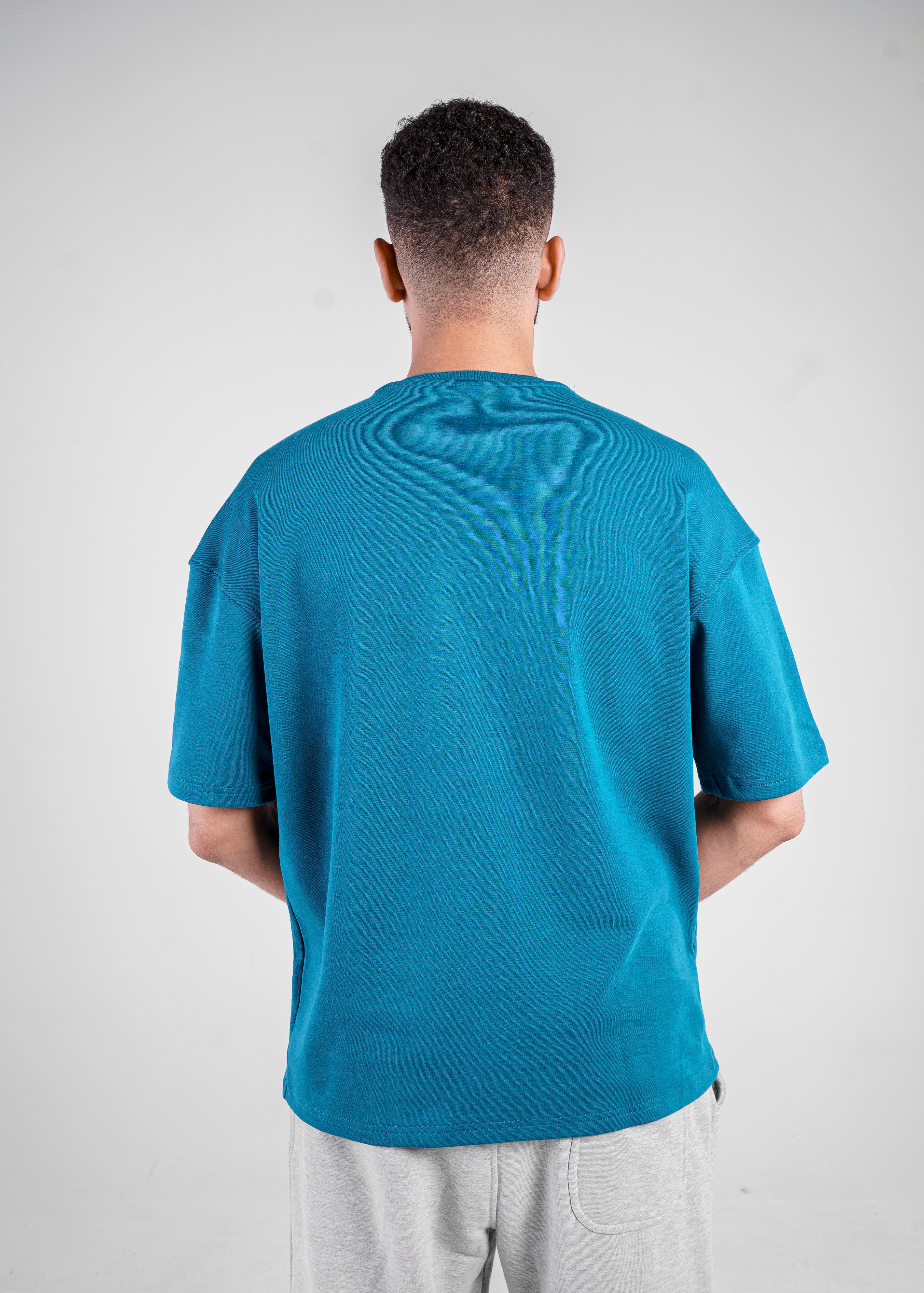 CRYSTAL TEAL OVERSIZED TEE