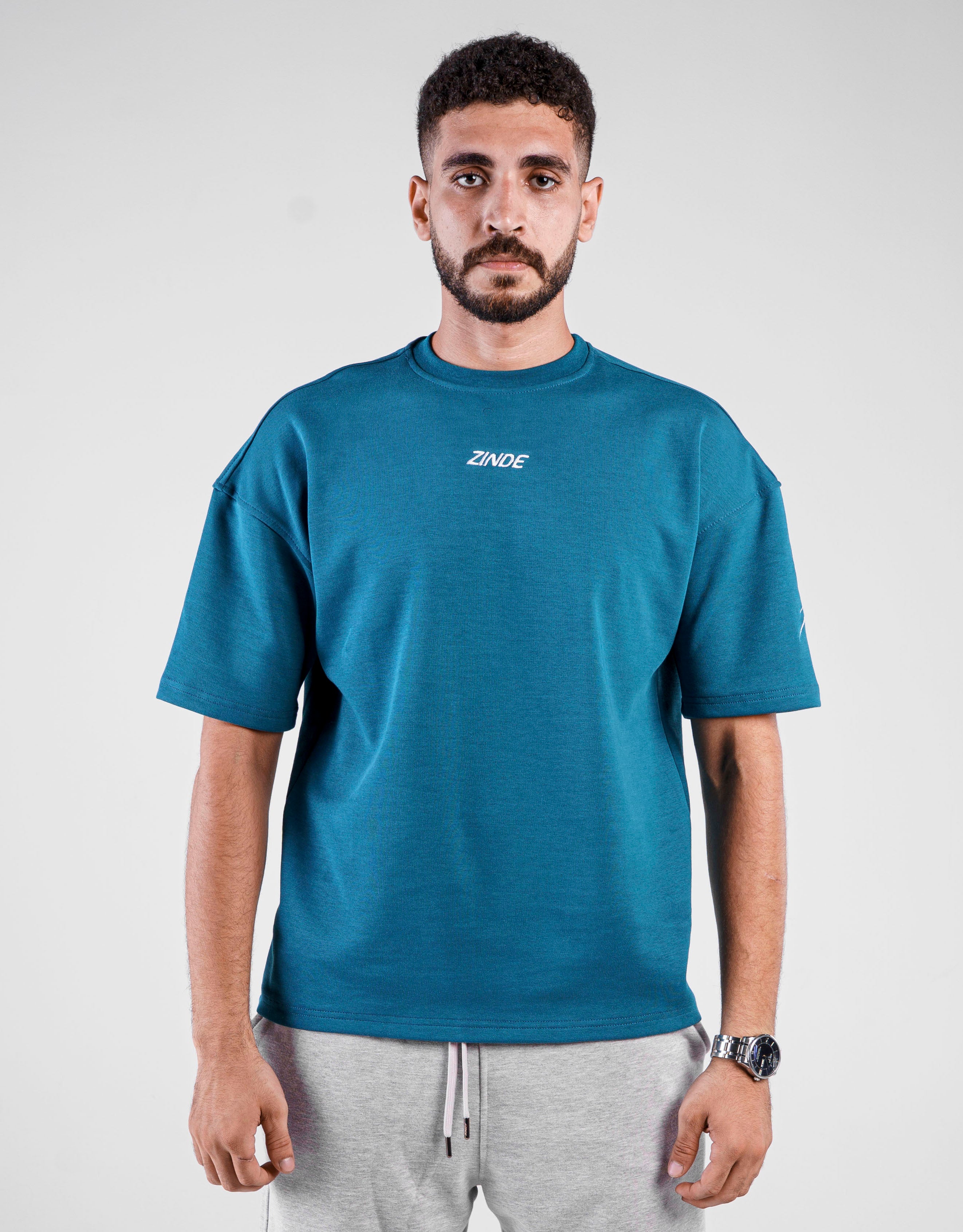CRYSTAL TEAL OVERSIZED TEE